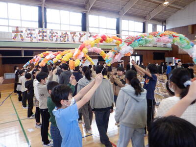 ６年生入場の様子