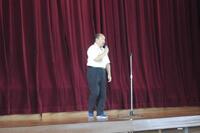 本校始業式での潤徳小 斉藤校長先生