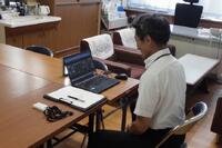 潤徳小始業式へのリモート参加